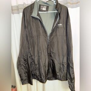 Alaska Anchorage Men's Black Lightweight Rain Jacket